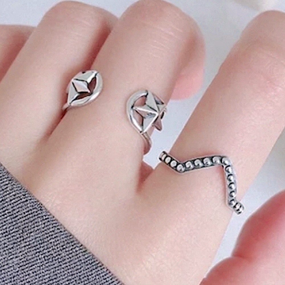 NEW Vintage Adjustable Star‎ Ring | 925 Sterling Silver